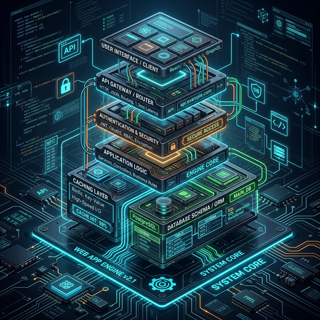 Disassembled Web Engine Teardown Concept